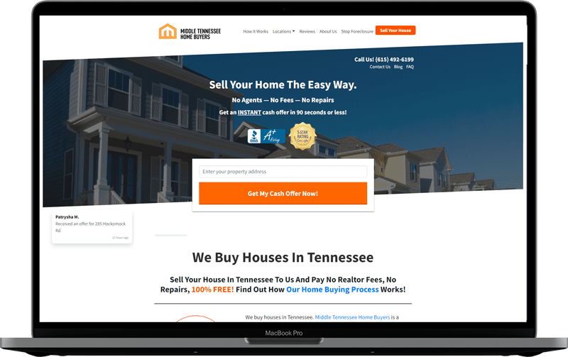 Carrot Real Estate Investor Website with Instant Offer Engine Funnel 1