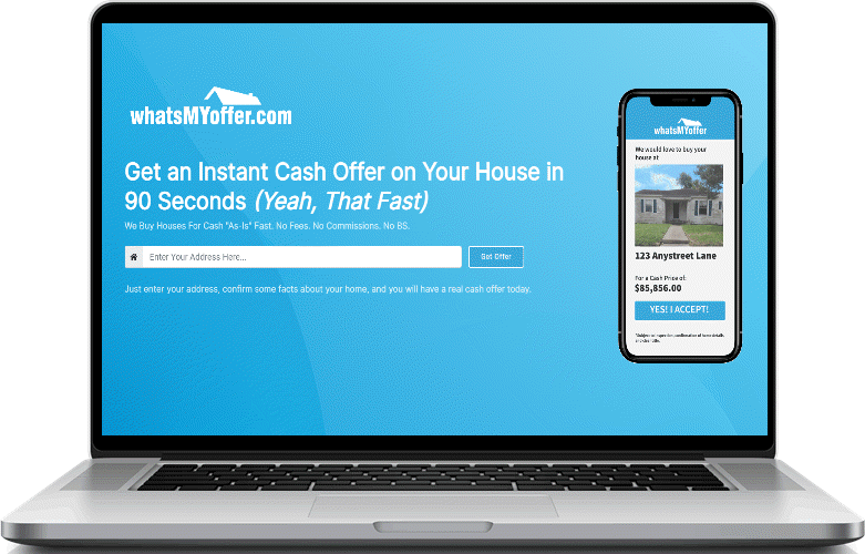 WhatsMyOffer.com Cash Home Buying Website
